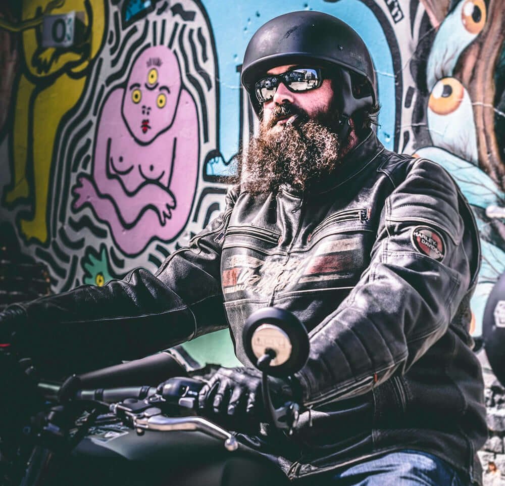 bearded biker