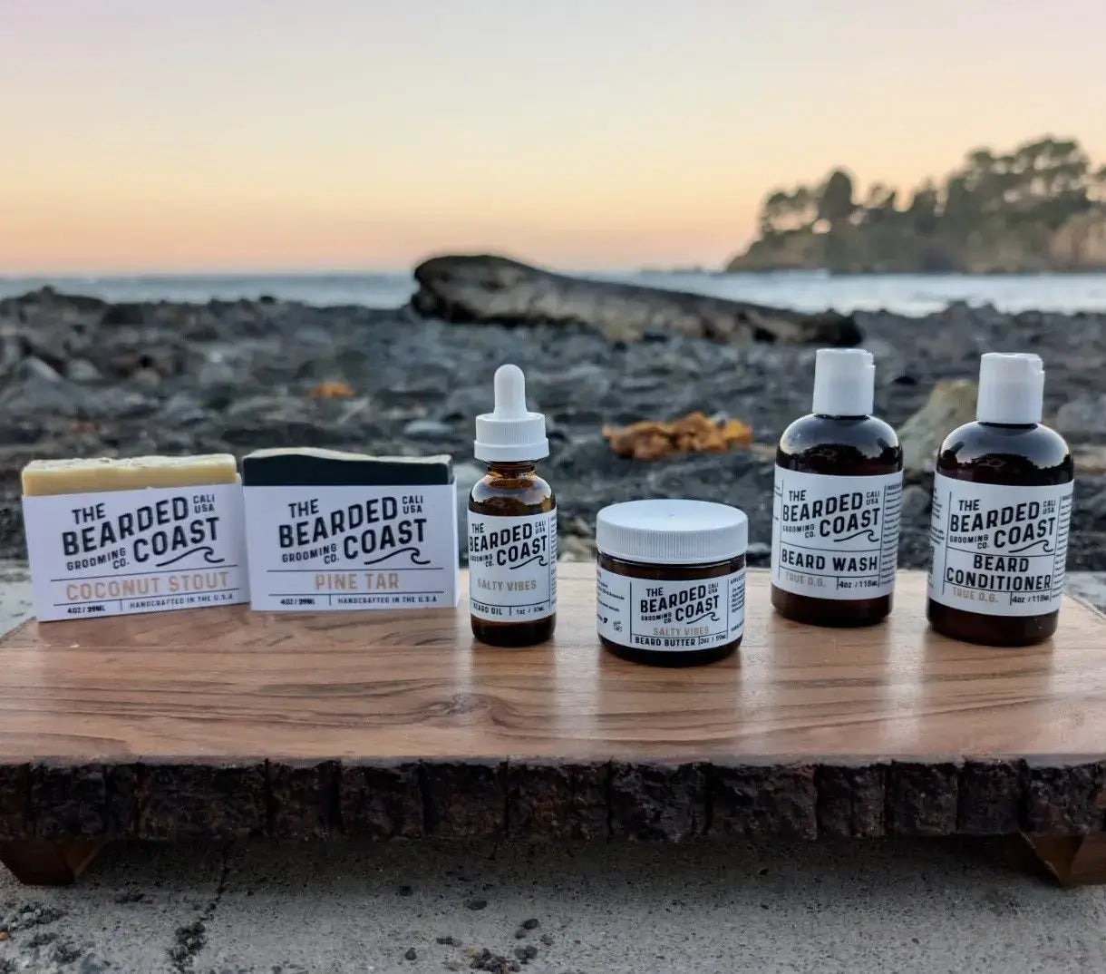 Beard Care Products on the Beach