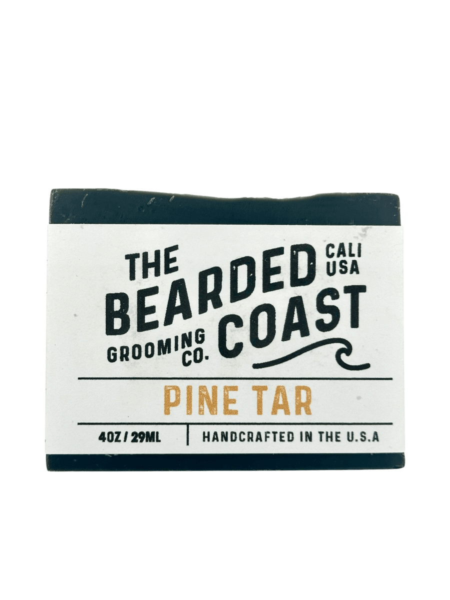 Pine Tar Natural Beard and Body Wash Bar made by Bearded Coast