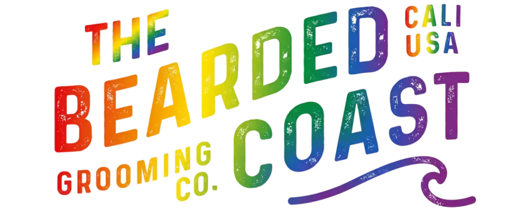 Bearded Coast Rainbow Pride Logo