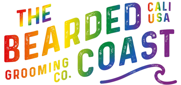 Bearded Coast Logo Pride Month Rainbow