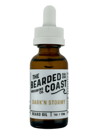 Dark'n Stormy Beard Oil: Ginger Beer, Rum, Vanilla, Lime - Bearded Coast Grooming Co.