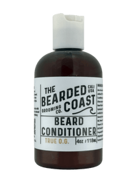 Organic beard conditioner in a 4oz eco-friendly bottle by Bearded Coast