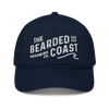 Pacific baseball cap with “The Bearded Coast Grooming Co.” embroidered in white on the front.