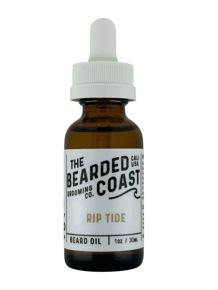 Rip Tide Beard Oil - Peppermint, Eucalyptus, Vanilla, Sandalwood - Bearded Coast Grooming Co.