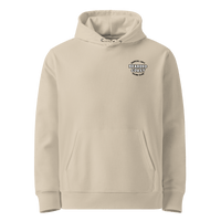 Radical Left Scum Club all gender organic hoodie in beige with kangaroo pocket.