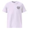 Radical Left Scum Club all gender organic ribbed neck t-shirt in light color featuring Bearded Coast logo.